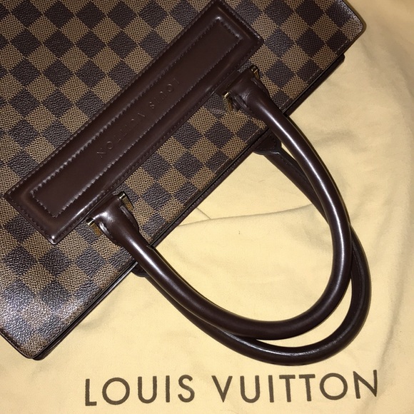 2X⭐️Host Pick⭐️ Louis Vuitton DAMIER EBENE SAC PLAT - Picture 7 of 9